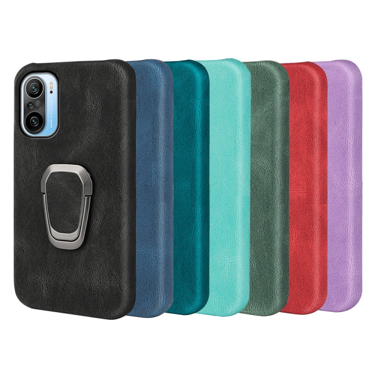 Ring Holder PU Phone Case For Xiaomi Redmi K40 / K40 Pro / K40 Pro+ / Poco F3 / Mi 11i / Mi 11X Pro / Mi 11X