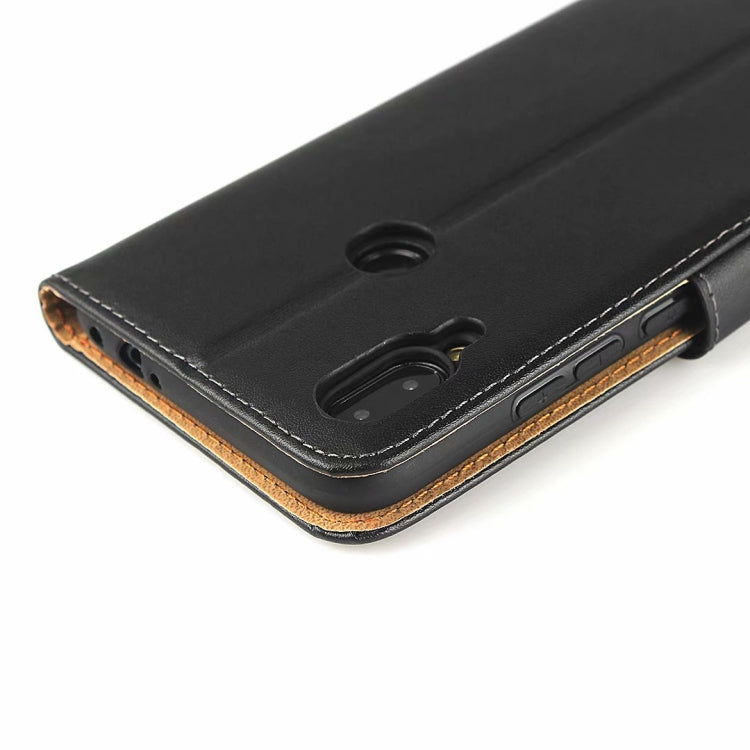 Horizontal Flip Leather Case for Xiaomi Redmi Note 7, with Magnetic Buckle & Holder & Card Slots & Wallet(Black)