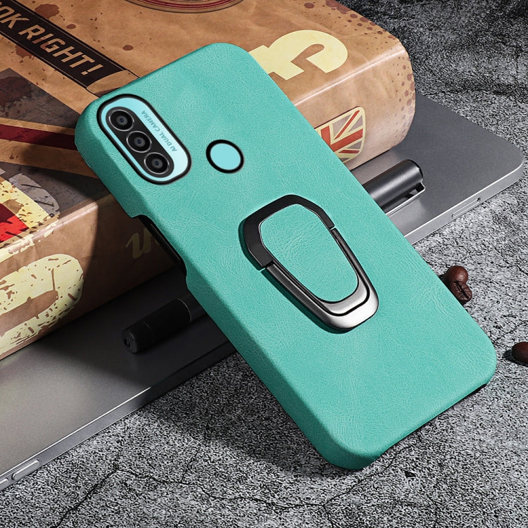 For Motorola Moto E20 / E30 / E40 Ring Holder PU Phone Case