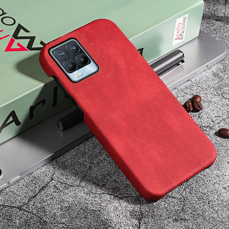 Ring Holder PU Phone Case For OPPO Realme 8 / 8 Pro