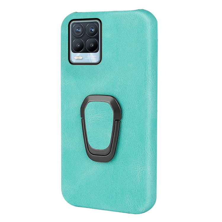 Ring Holder PU Phone Case For OPPO Realme 8 / 8 Pro