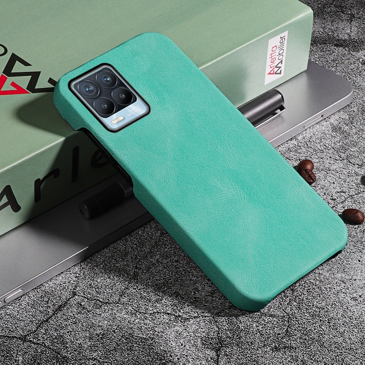 Ring Holder PU Phone Case For OPPO Realme 8 / 8 Pro