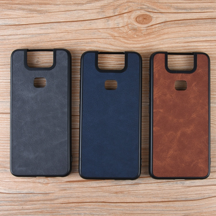 Shockproof Sheep Skin PC + PU + TPU Case For Asus Zenfone 6/6Z ZS630KL(Brown)