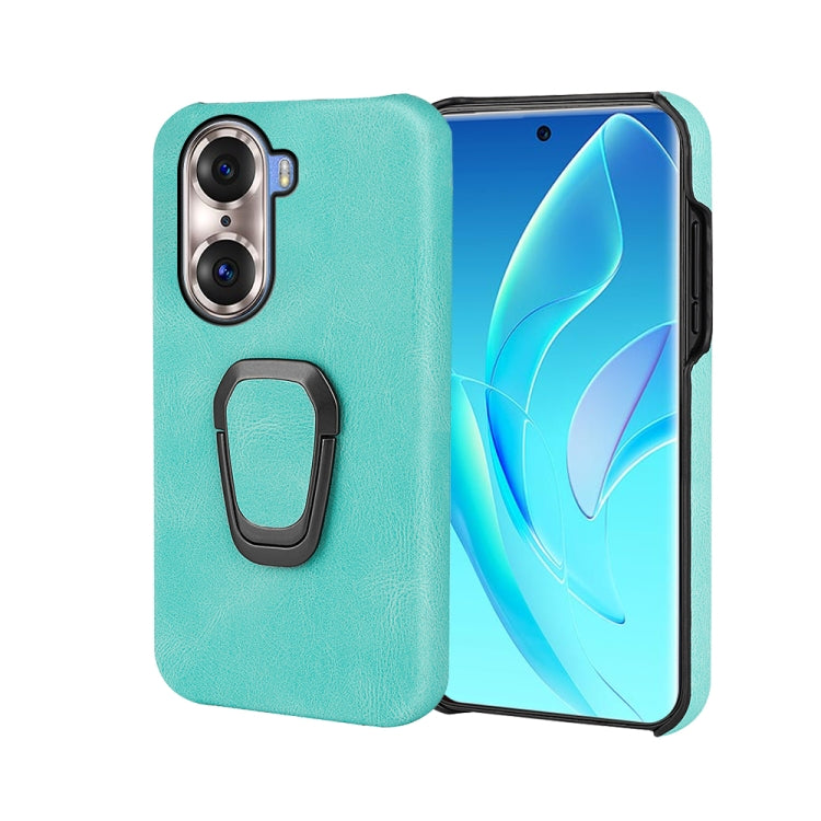 Ring Holder PU Phone Case For Honor 60 Pro