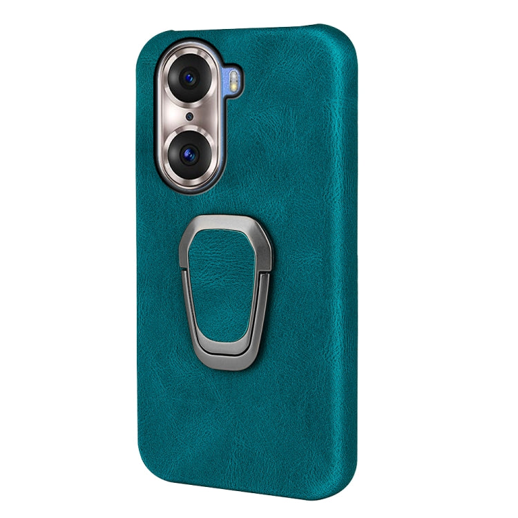 Ring Holder PU Phone Case For Honor 60 Pro