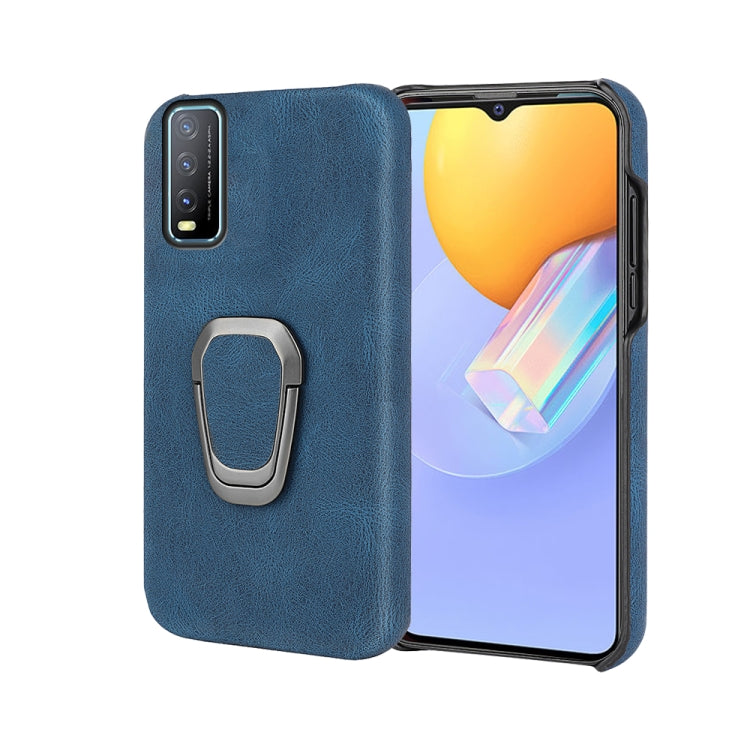 Ring Holder PU Phone Case For vivo Y12S 2021 / Y20 India / Y11S / Y20i / Y20S / Y30