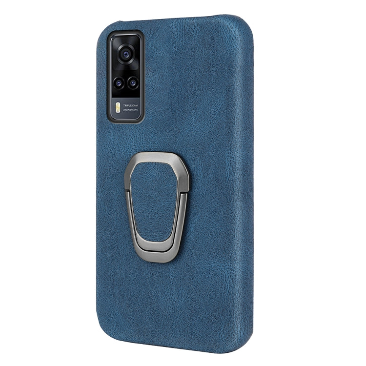 Ring Holder PU Phone Case For vivo Y31/ Y51 2020 India