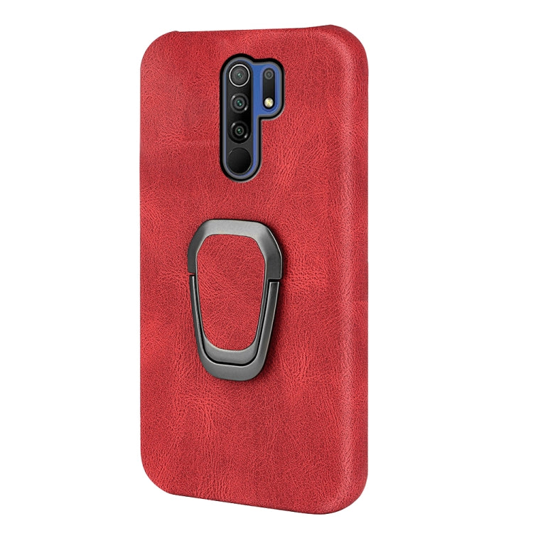 Ring Holder PU Phone Case For Xiaomi Redmi 9 / Redmi 9 Prime / Poco M2