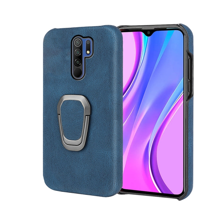 Ring Holder PU Phone Case For Xiaomi Redmi 9 / Redmi 9 Prime / Poco M2