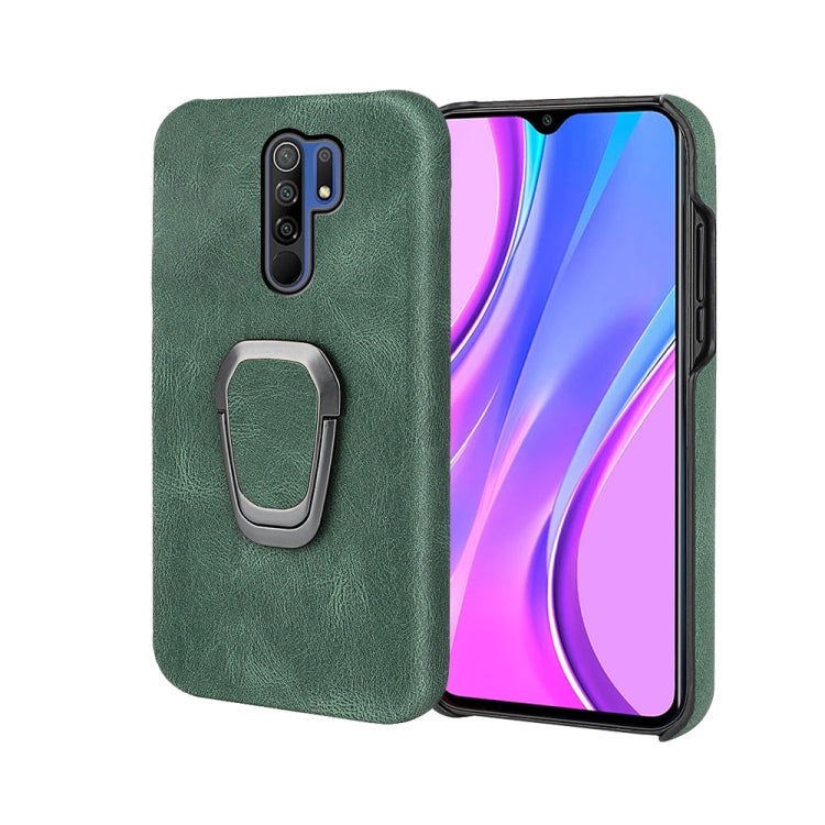 Ring Holder PU Phone Case For Xiaomi Redmi 9 / Redmi 9 Prime / Poco M2