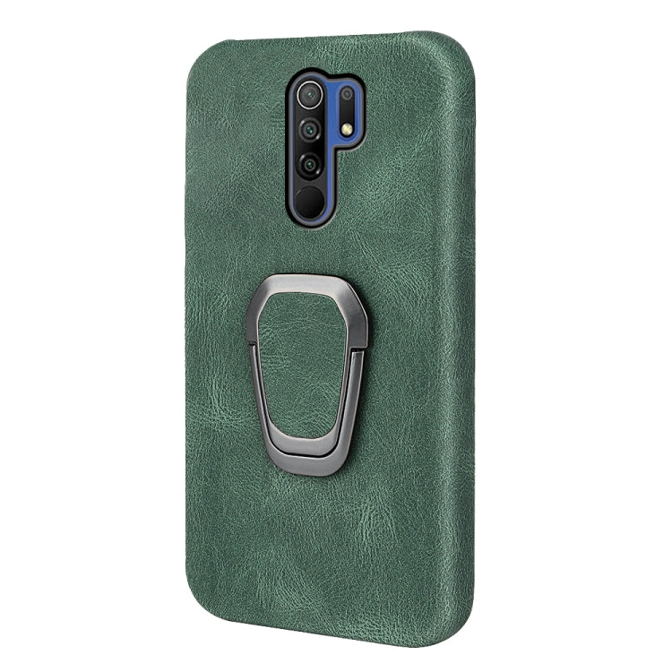 Ring Holder PU Phone Case For Xiaomi Redmi 9 / Redmi 9 Prime / Poco M2