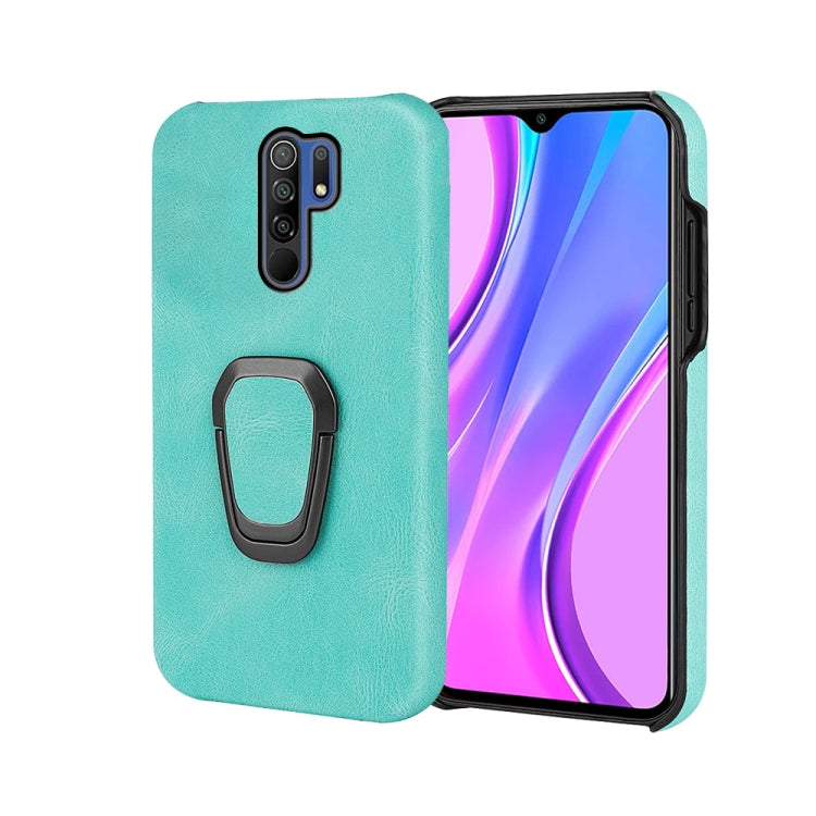 Ring Holder PU Phone Case For Xiaomi Redmi 9 / Redmi 9 Prime / Poco M2