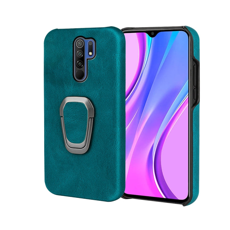 Ring Holder PU Phone Case For Xiaomi Redmi 9 / Redmi 9 Prime / Poco M2