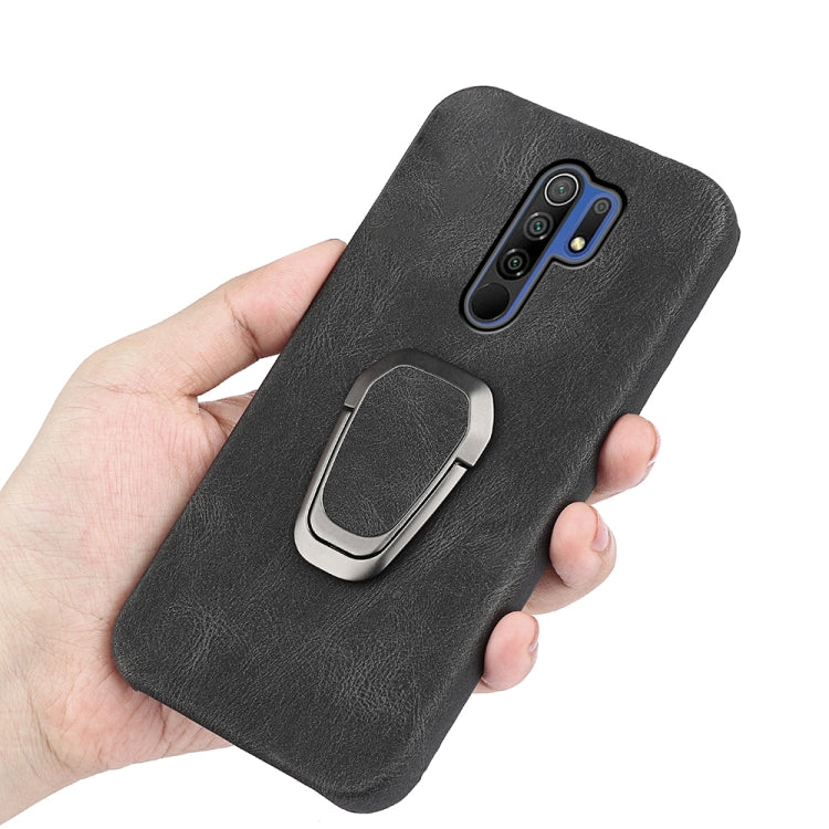 Ring Holder PU Phone Case For Xiaomi Redmi 9 / Redmi 9 Prime / Poco M2