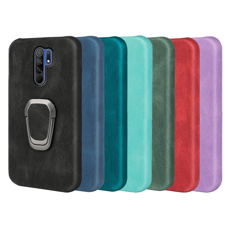 Ring Holder PU Phone Case For Xiaomi Redmi 9 / Redmi 9 Prime / Poco M2