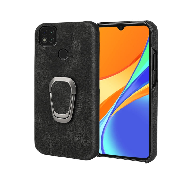 Ring Holder PU Phone Case For Xiaomi Redmi 9C / Redmi 9 India / Redmi 9C NFC / Poco C3