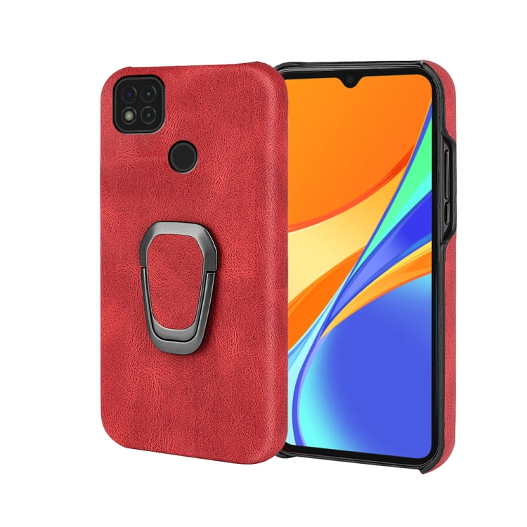 Ring Holder PU Phone Case For Xiaomi Redmi 9C / Redmi 9 India / Redmi 9C NFC / Poco C3