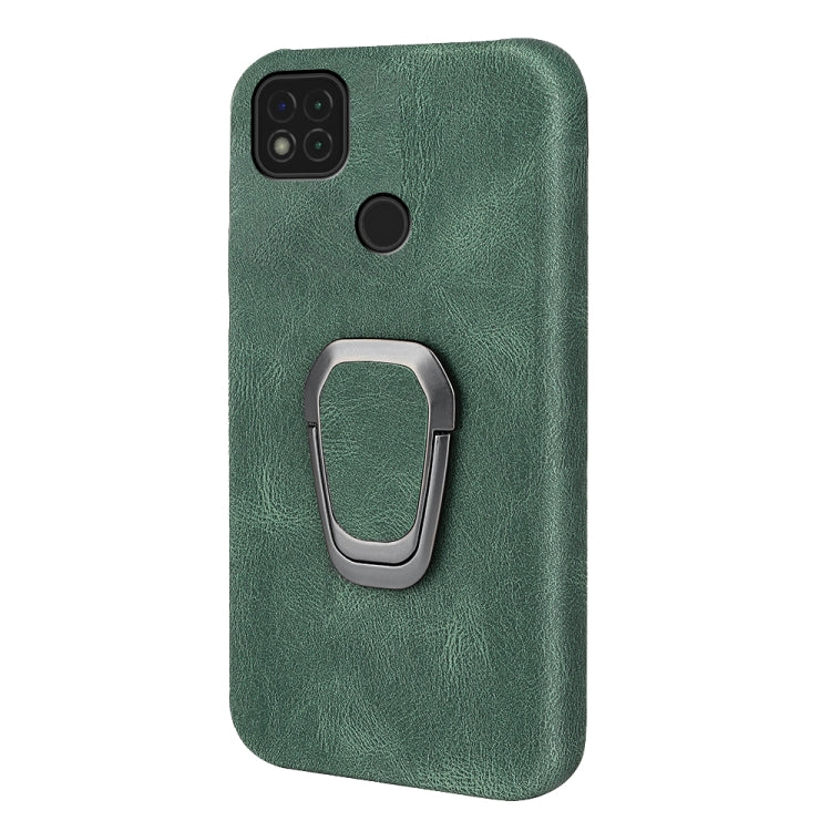 Ring Holder PU Phone Case For Xiaomi Redmi 9C / Redmi 9 India / Redmi 9C NFC / Poco C3