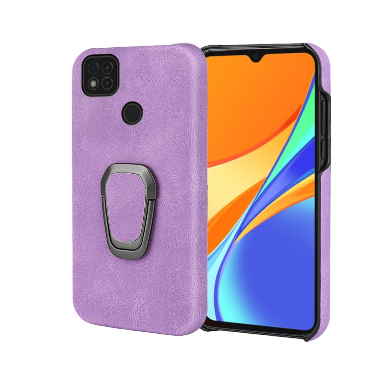 Ring Holder PU Phone Case For Xiaomi Redmi 9C / Redmi 9 India / Redmi 9C NFC / Poco C3