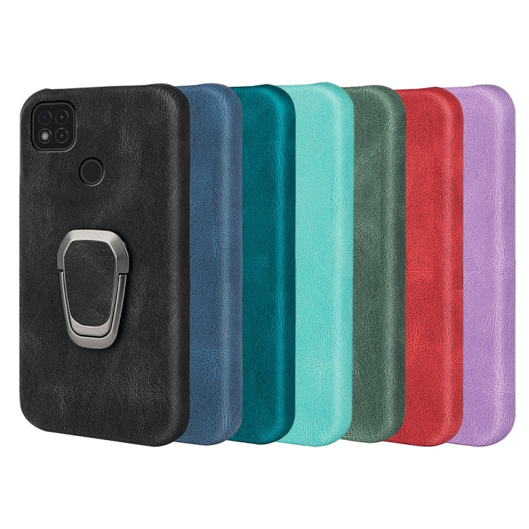 Ring Holder PU Phone Case For Xiaomi Redmi 9C / Redmi 9 India / Redmi 9C NFC / Poco C3