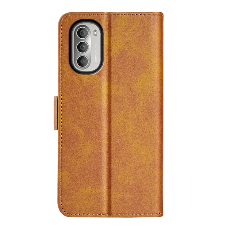 For Motorola Moto G51 5G Dual-side Magnetic Buckle Leather Phone Case