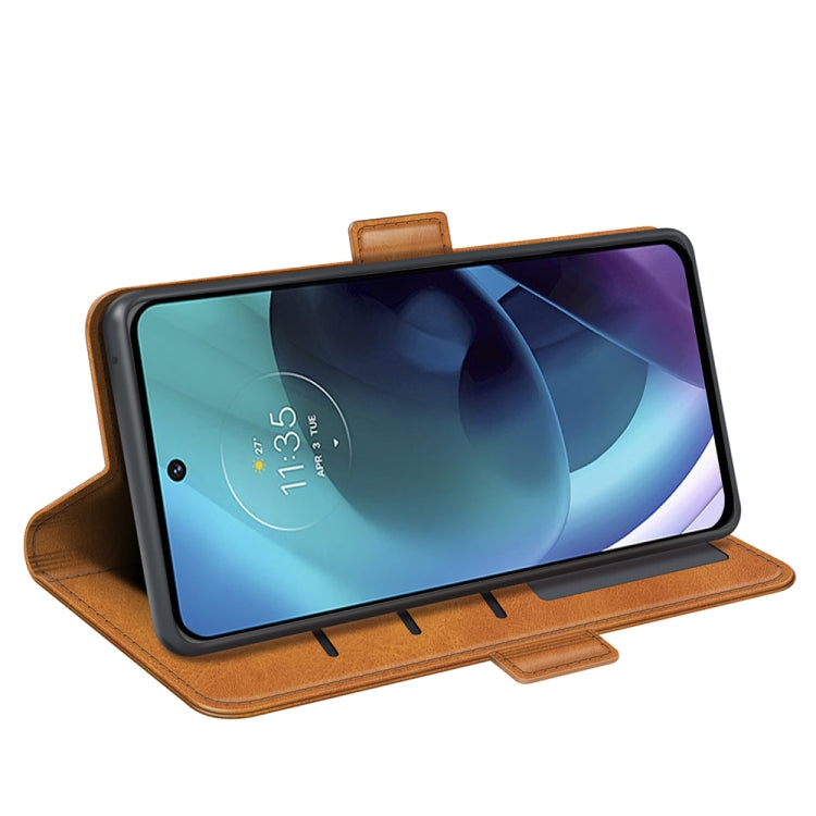 For Motorola Moto G51 5G Dual-side Magnetic Buckle Leather Phone Case