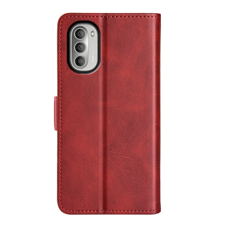 For Motorola Moto G51 5G Dual-side Magnetic Buckle Leather Phone Case