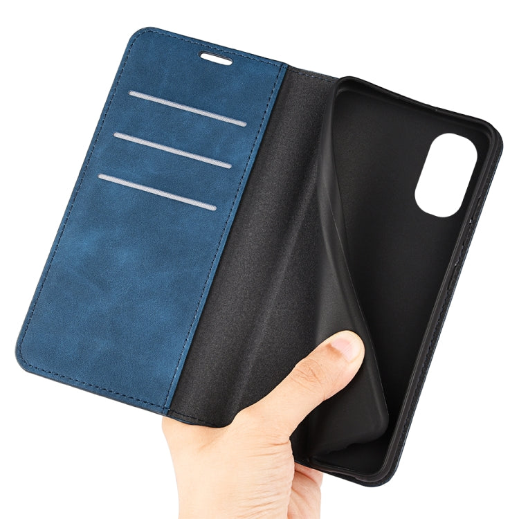 For Motorola Moto G51 5G Retro-skin Magnetic Suction Leather Phone Case