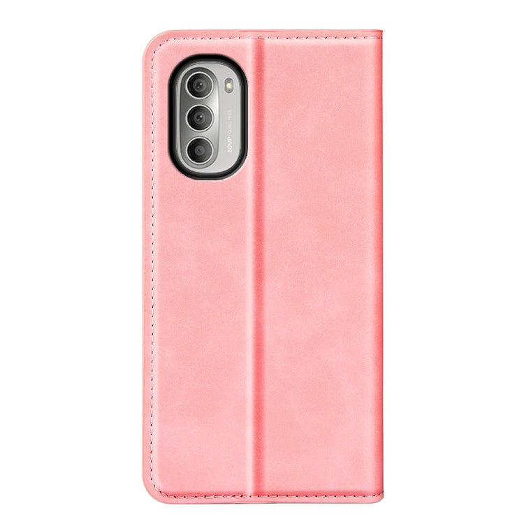 For Motorola Moto G51 5G Retro-skin Magnetic Suction Leather Phone Case