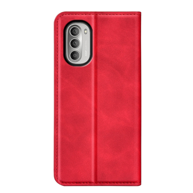 For Motorola Moto G51 5G Retro-skin Magnetic Suction Leather Phone Case