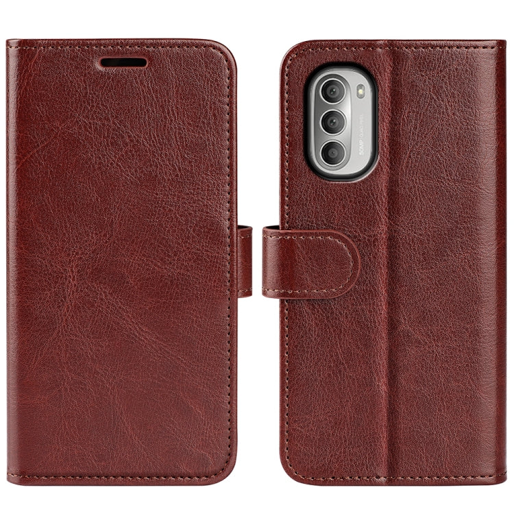 For Motorola Moto G51 5G R64 Texture Single Leather Phone Case