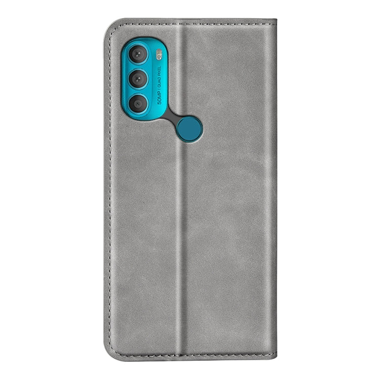 For Motorola Moto G71 5G Retro-skin Magnetic Suction Leather Phone Case