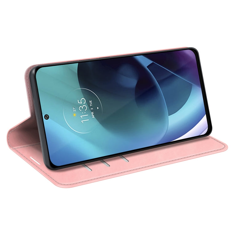 For Motorola Moto G71 5G Retro-skin Magnetic Suction Leather Phone Case