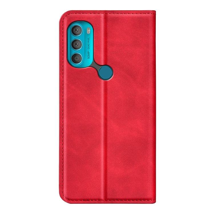 For Motorola Moto G71 5G Retro-skin Magnetic Suction Leather Phone Case