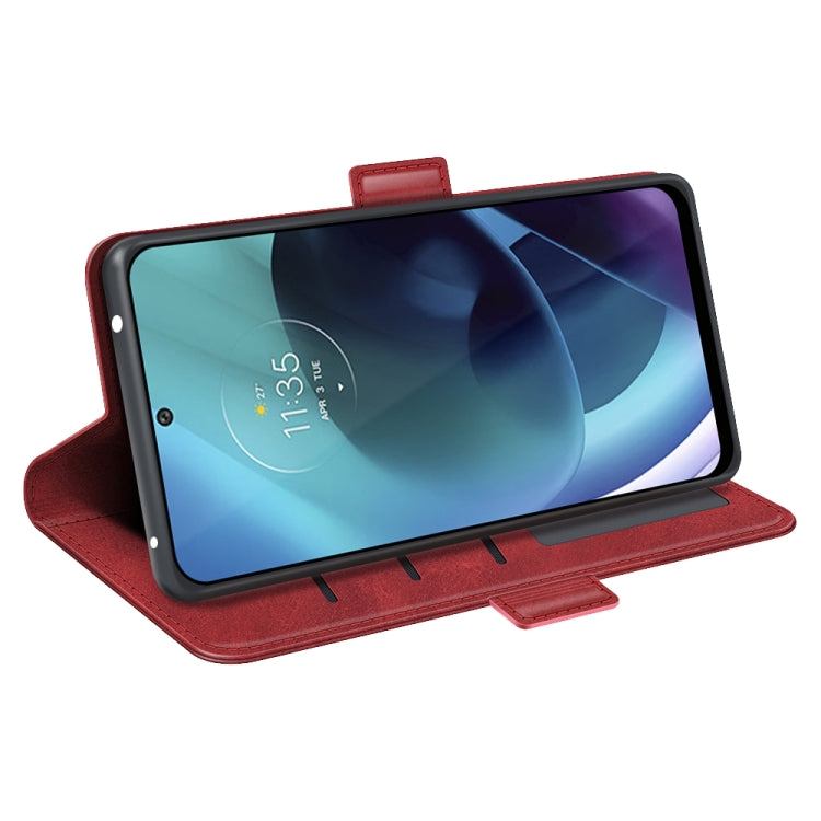 For Motorola Moto G71 5G Dual-side Magnetic Buckle Leather Phone Case