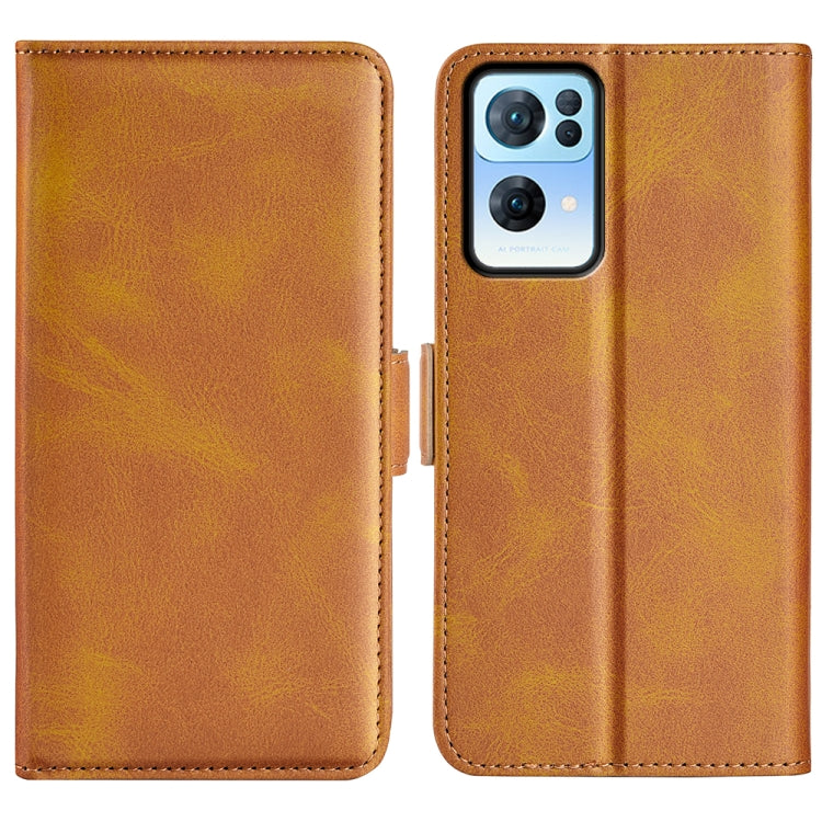 For OPPO Reno7 Pro 5G Dual-side Magnetic Flip Leather Case