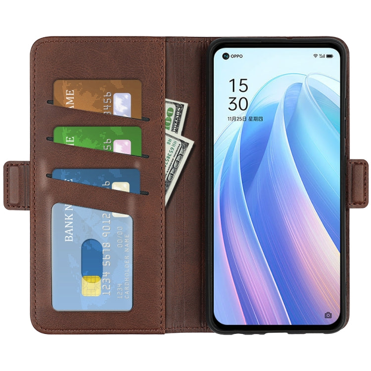 For OPPO Reno7 Pro 5G Dual-side Magnetic Flip Leather Case