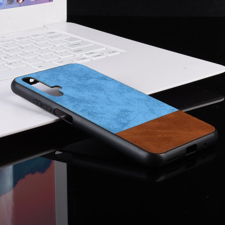 Shockproof Color Matching Denim PC + PU + TPU Protective Case For Huawei Honor 20
