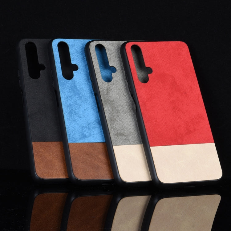 Shockproof Color Matching Denim PC + PU + TPU Protective Case For Huawei Honor 20