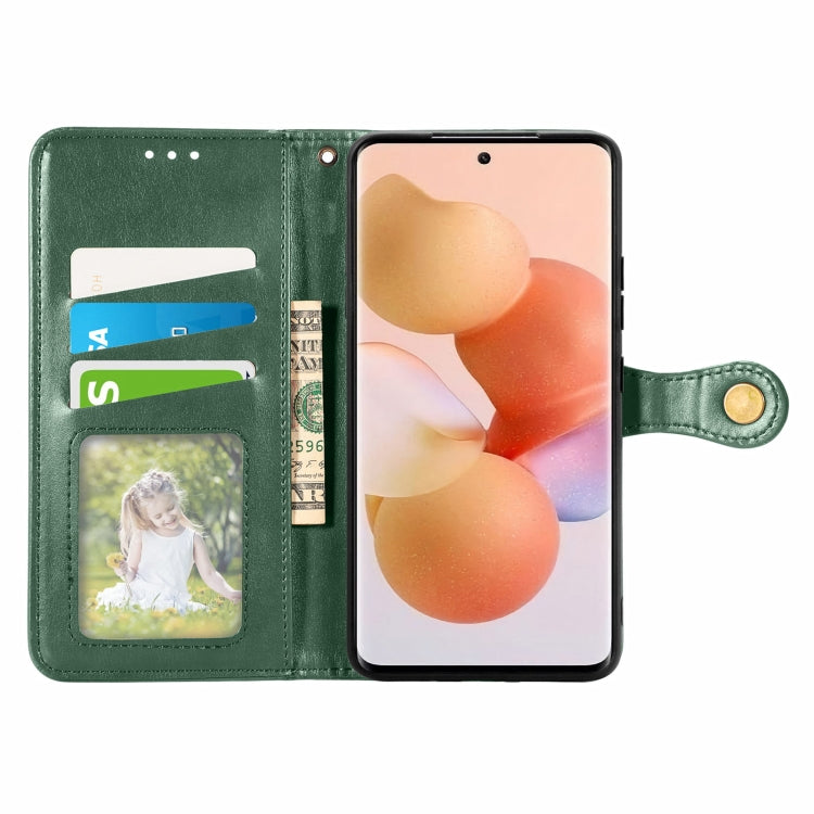 For Xiaomi 12 Solid Color Leather Buckle Phone Case