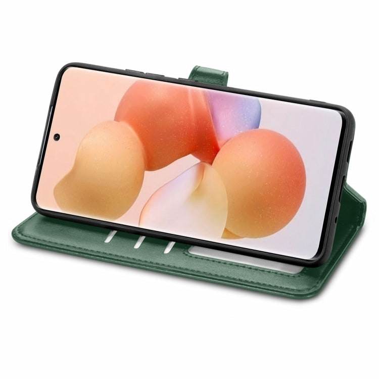 For Xiaomi 12 Solid Color Leather Buckle Phone Case