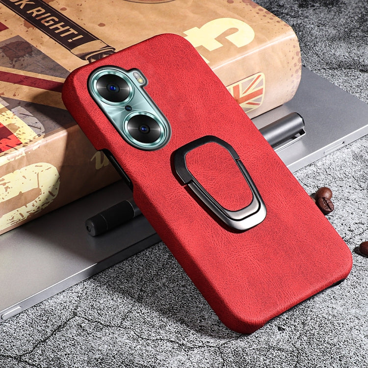 For Honor 60 Ring Holder PU Phone Case