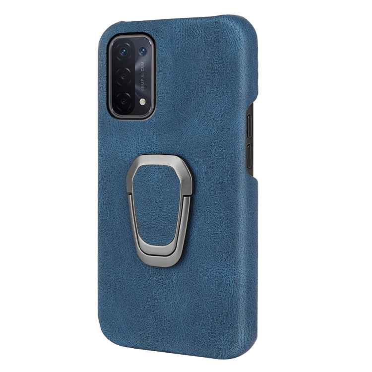 Ring Holder PU Phone Case For OPPO A54 5G / A93 5G / A74 5G