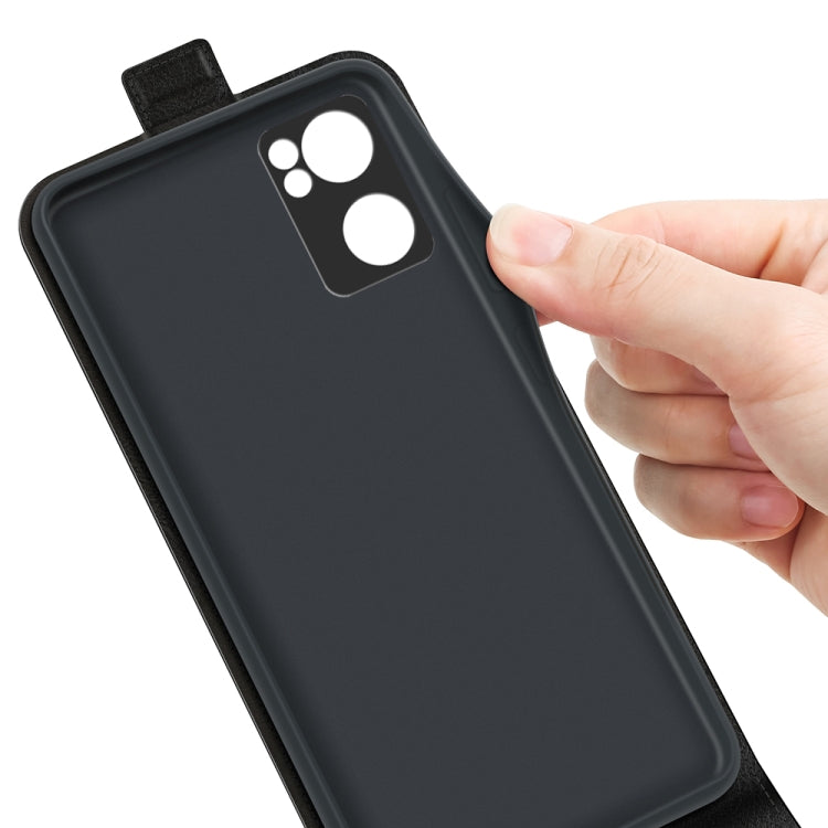 For OPPO Reno7 SE 5G R64 Texture Vertical Flip Leather Case