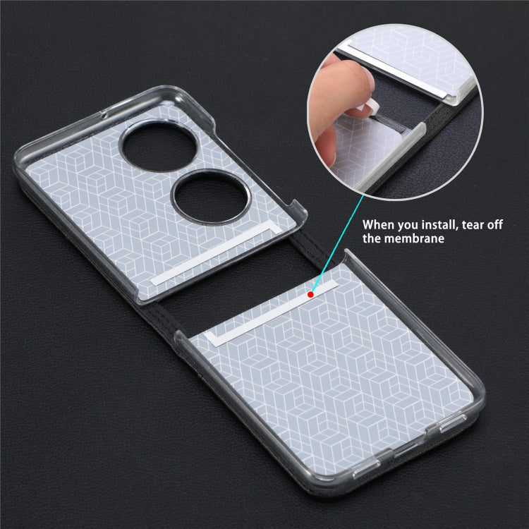 For Huawei P50 Pocket Litchi Pattern Card Folding Phone Case