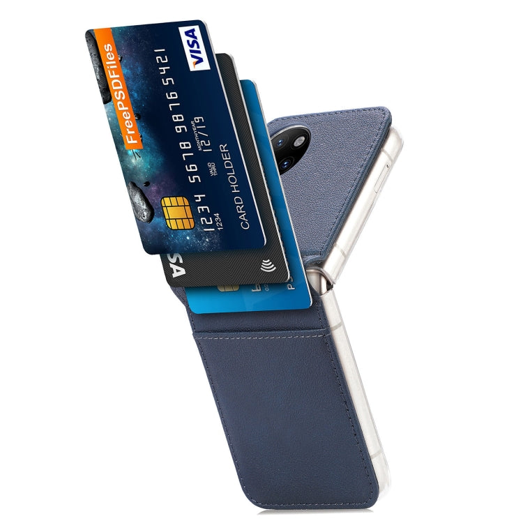 For Huawei P50 Pocket Litchi Pattern Card Folding Phone Case