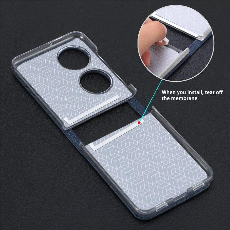 For Huawei P50 Pocket Litchi Pattern Card Folding Phone Case