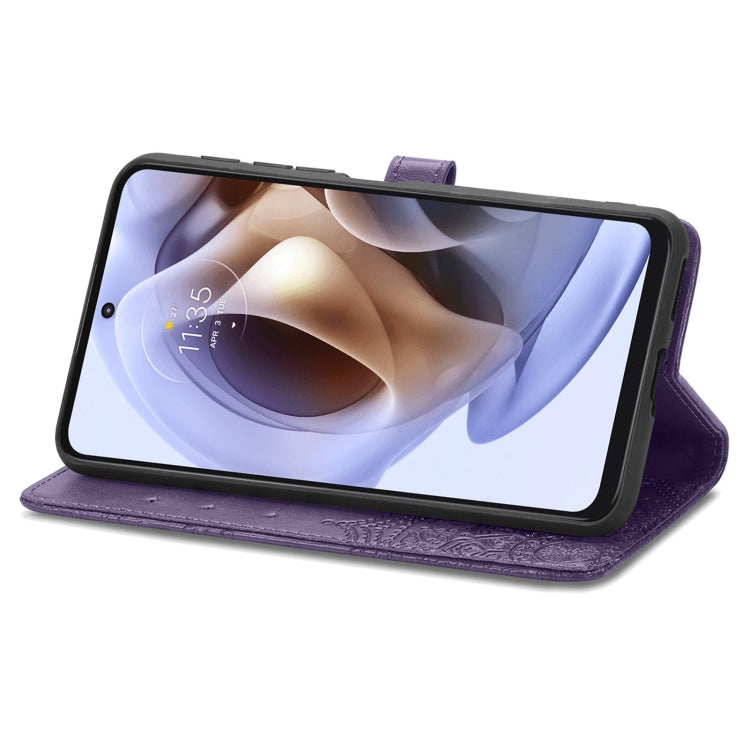 For Motorola Moto G31 Mandala Flower Embossed Flip Leather Phone Case