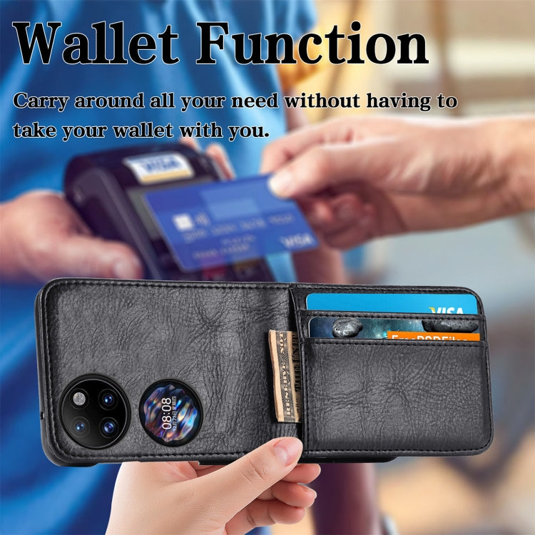For Huawei P50 Pocket Wallet Card Folding Phone Case
