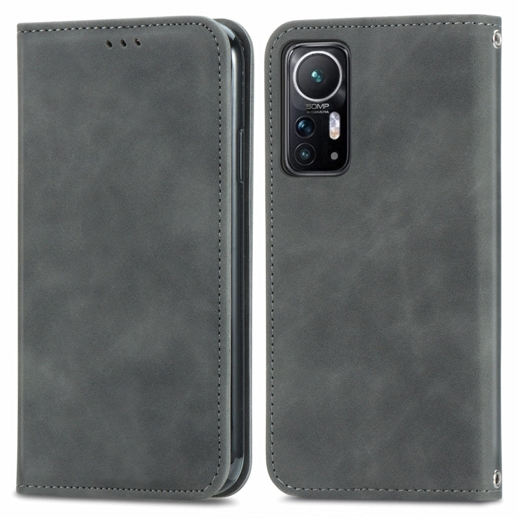 For Xiaomi 12 / 12X Retro Skin Feel Magnetic Flip Leather Phone Case